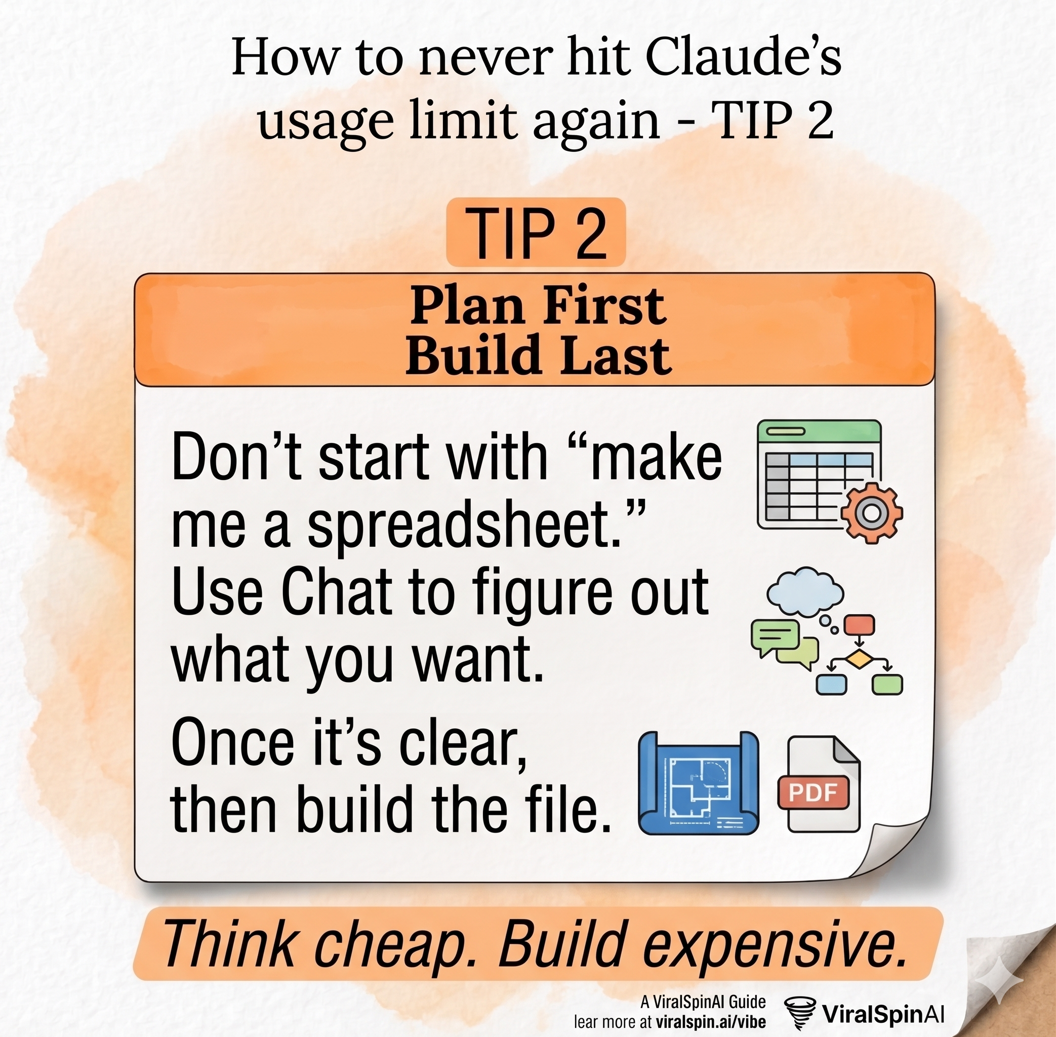 Tip 2: Plan First, Build Last