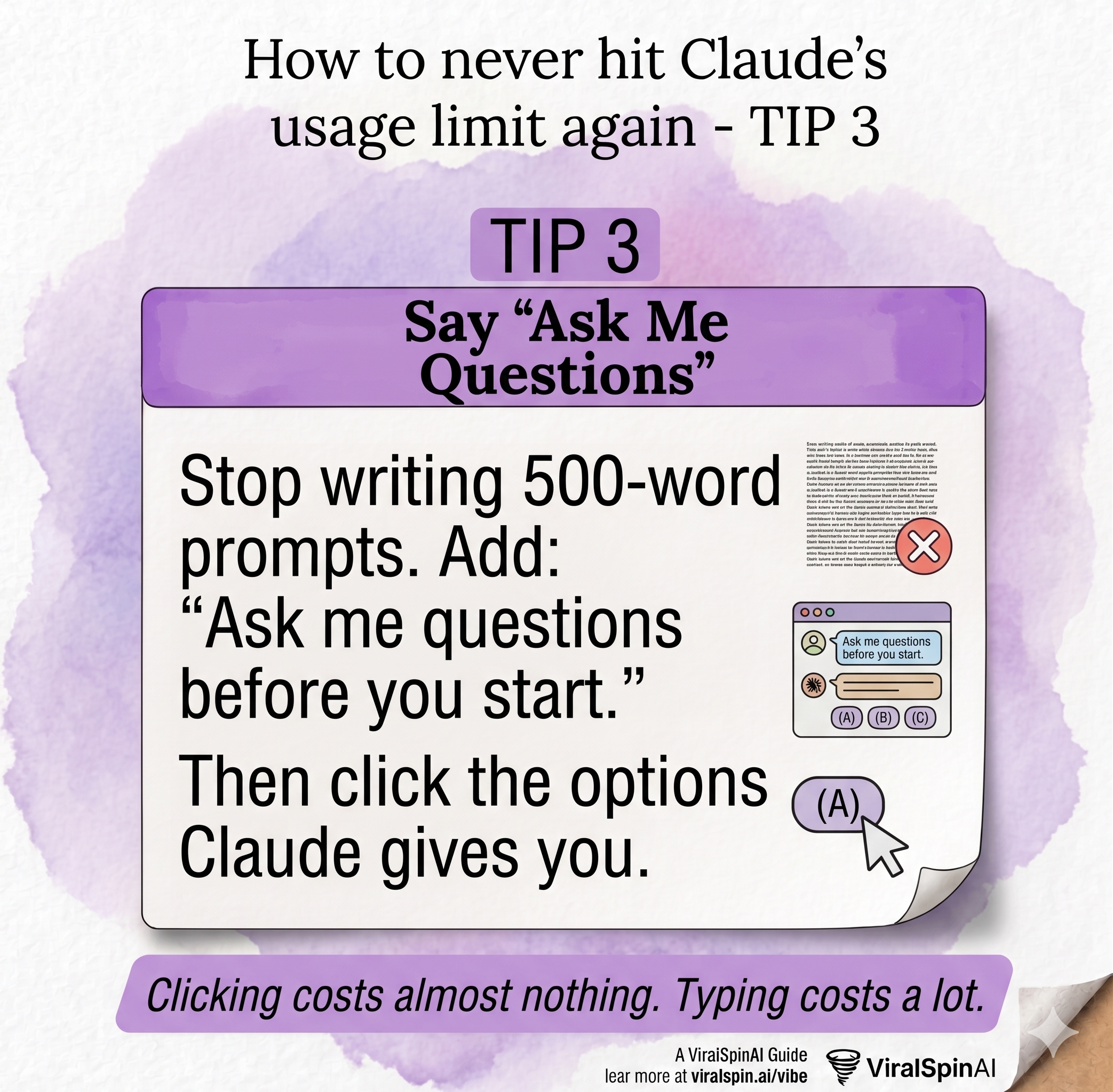 Tip 3: Say Ask Me Questions
