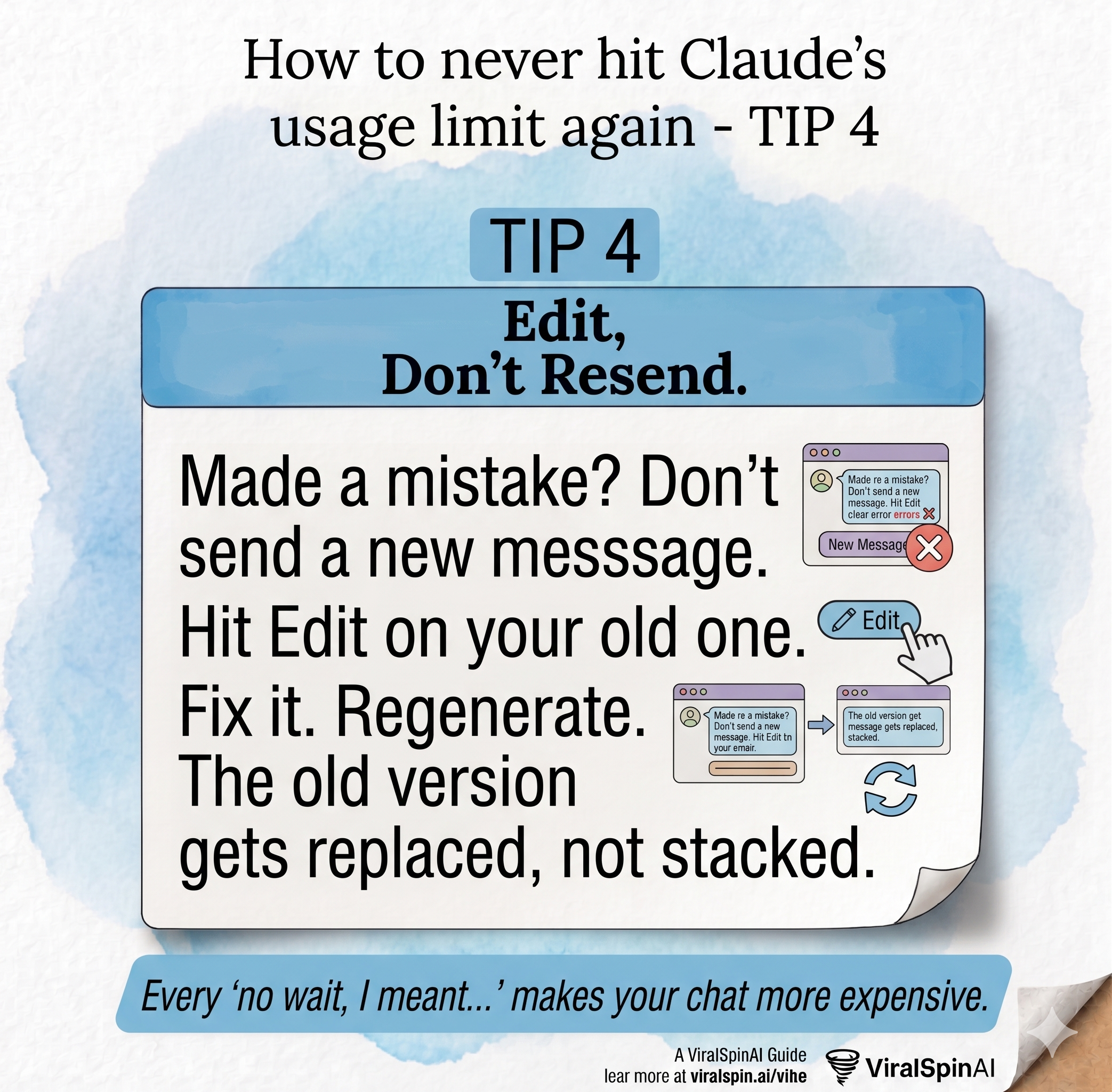 Tip 4: Edit Don't Resend