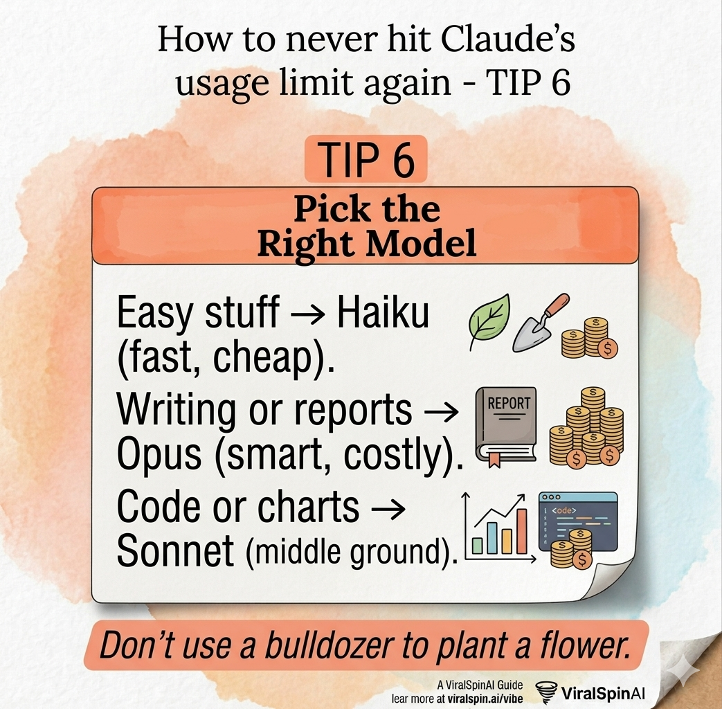 Tip 6: Pick the Right Model